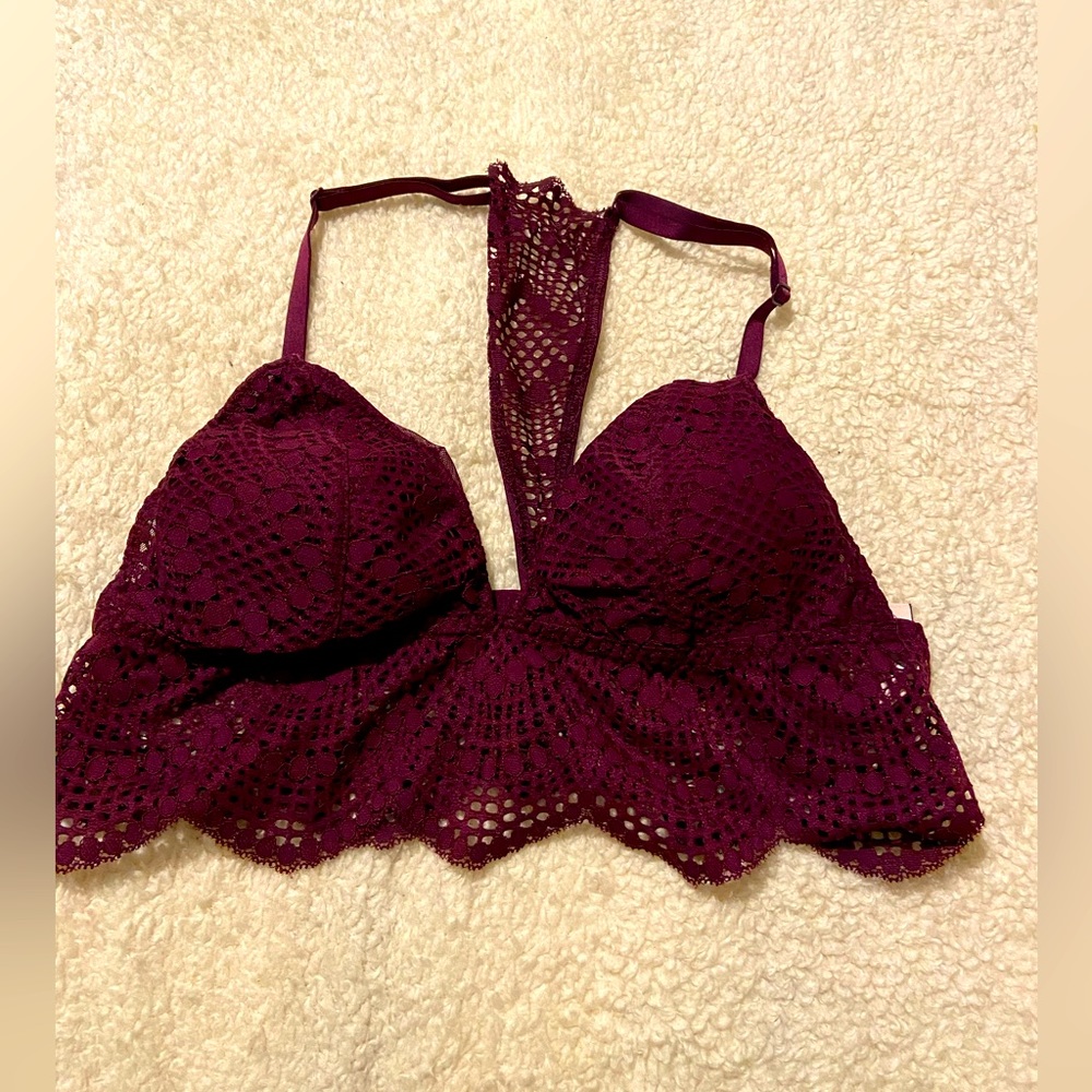 Maroon Victoria’s Secret Bralette size L